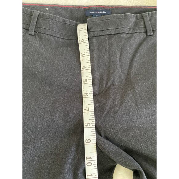 Tommy Hilfiger Madison Charcoal Gray Stretch Slim Preppy Career Pants Sz 10 - Picture 7 of 11